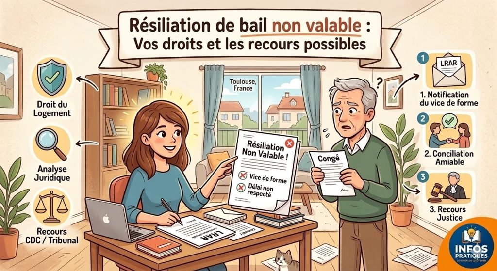 résiliation de bail non valable
