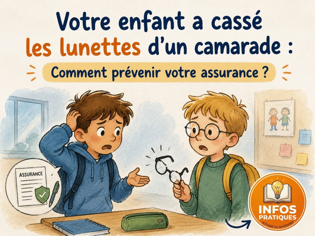 assurance lunettes camarade cassées école