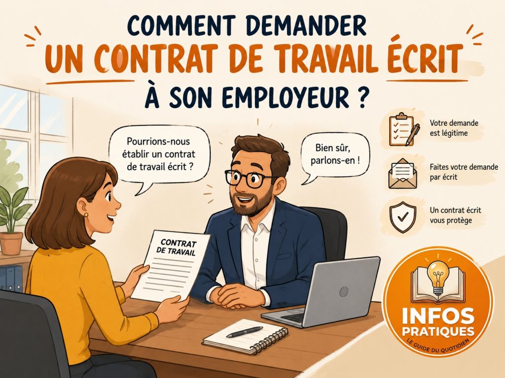demander un contrat de travail écrit