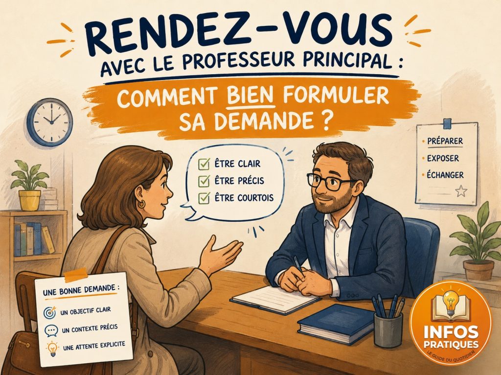 prise de rendez-vous avec le professeur principal
