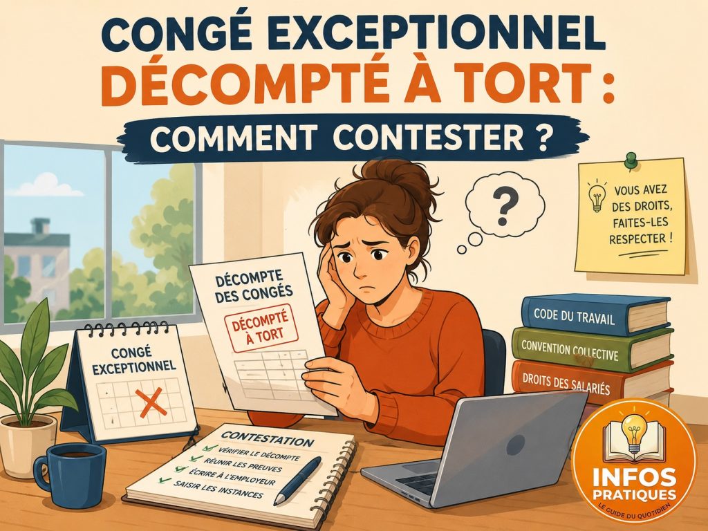 erreur décompte congé exceptionnel