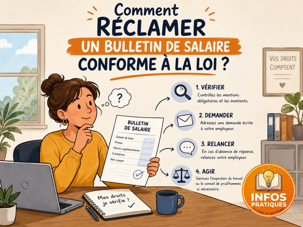 réclamer bulletin de salaire