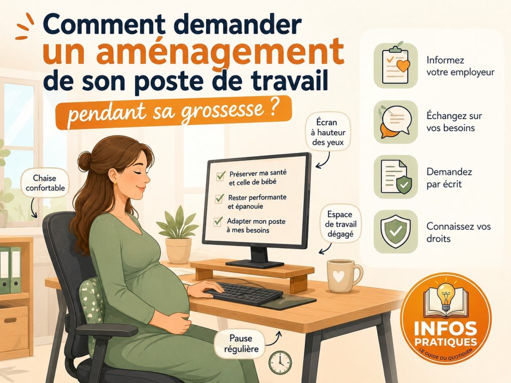 aménagement poste de travail grossesse