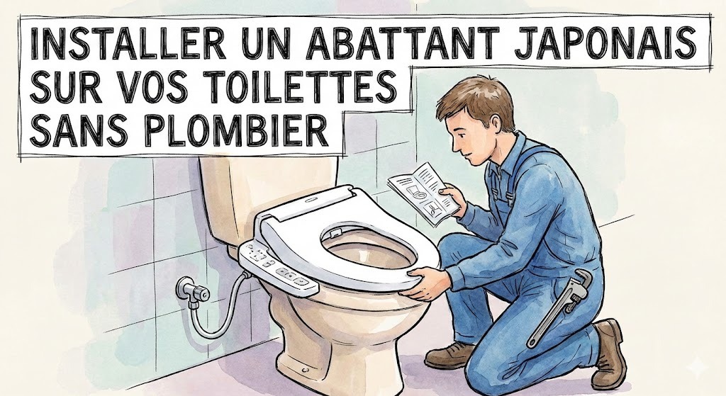 installation d'un abattant japonais WC