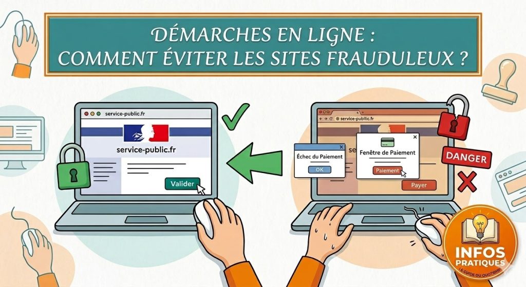 sites frauduleux démarches administratives
